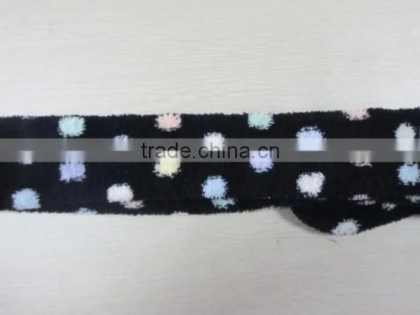 Jacquard Dots Heart Stripe Colorful Fluffy High Socks photo-3