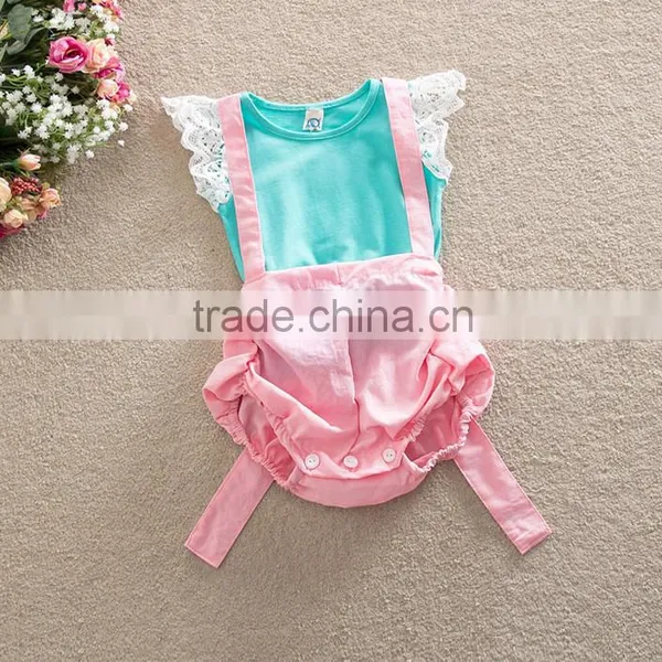 2016 New Design Hot Sale Two Set Promotional Words Printing Baby Romper Cute Baby Clothes photo-3
