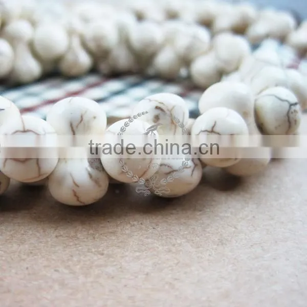16inch Strand 14*7MM Bone Shape White Turquoise Beads,white Stone Beads,bone Beads 3010027 photo-2