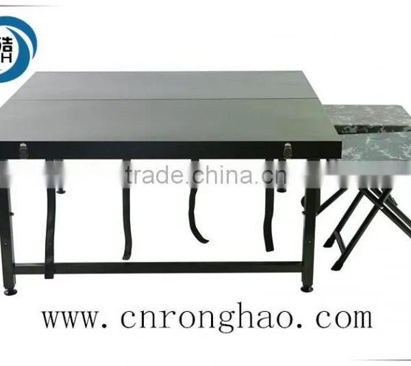 Outdoor Furniture Military Folding Table and Chair in Bulk