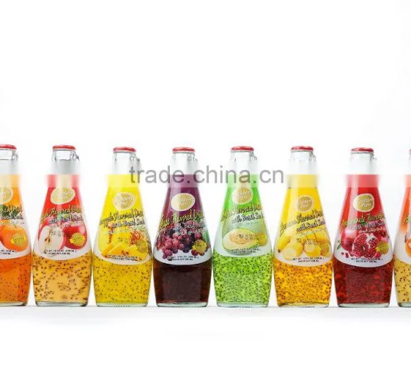 Basil Seed Drink Fruit Flavored