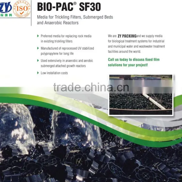 Random Plastic Media Bio-pac SF30 Manufactured of Reprocessed UV Stabilized Polypropylene photo-5