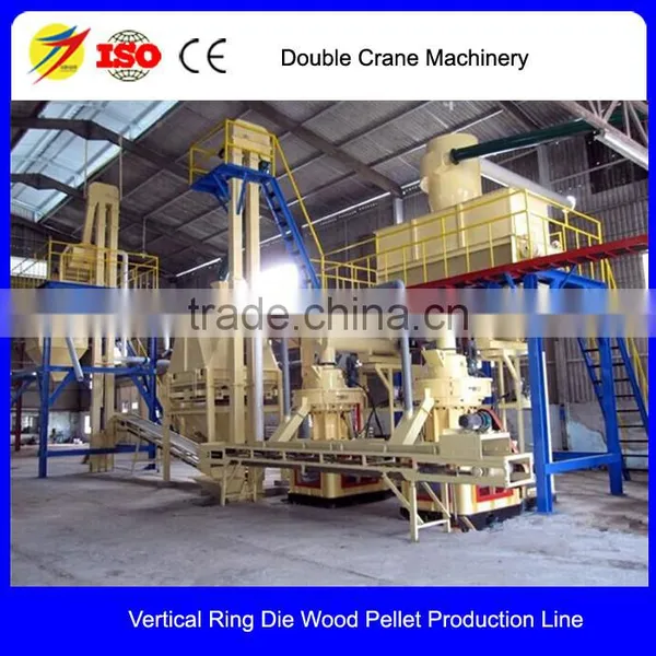 1000 Kg/H Wood Pellet Making Production Line Made in Shandong Double Crane Machinery photo-3