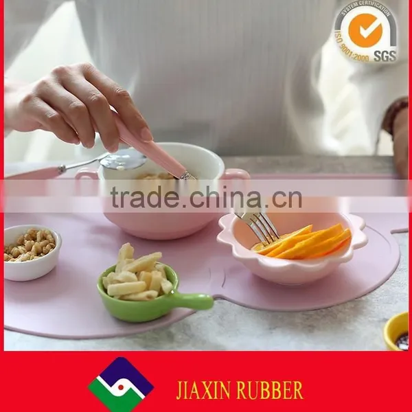 New Arrival Colorful Silicone Baby Mat Funny Cloud Shape Placemats for Home Kitchen photo-4