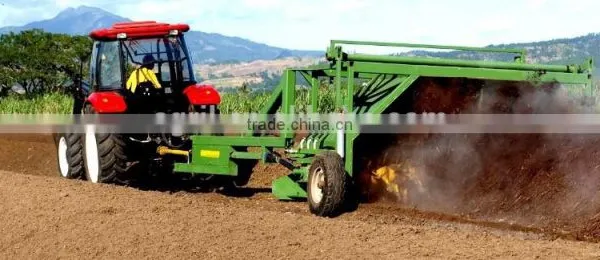 Top Quality New Design Tractor Towed Hydraulic Compost Turner Windrow Turner Windrow Mixer With CE Cetification photo-2
