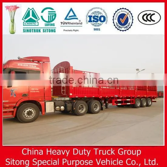Stake Type Truck Semi Trailer Manufacturers Fence Farm Tractor Trailer photo-6