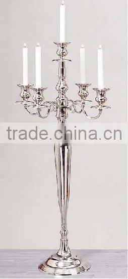 Floor Candelabra/entrance Candelabra/Tall Silver Candelabra 5 Arms, Floor Candelabra For Wedding Decoration photo-5