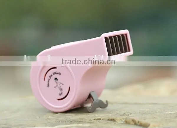 Creative Mini Fan Summer Hand-held Whistle Cool Fan New Ultra-thin Portable Two Tranches Variable Speed Fan photo-5