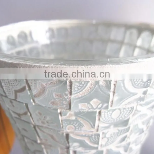 Types Delicate Patterns White Art Glass Decorative Modern Murano Glass Vase Home Decor photo-2