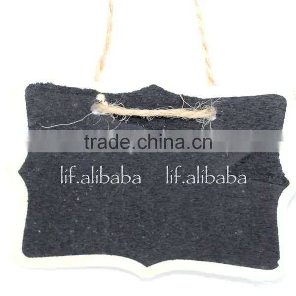 Wooden Mini Blackboard ; Two-sided Wooden Mini Chalkboard ; Double-sided Mini Message Board photo-2