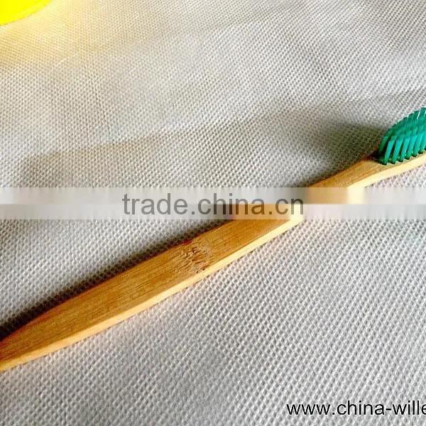 Soft Nylon Bristle Toothbrush With Bamboo Handle photo-4