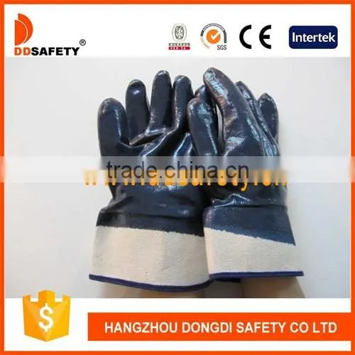 DDSAFETY Cotton With Blue Nitrile Nbr Coated Gloves Working Gloves Safety Gloves photo-3