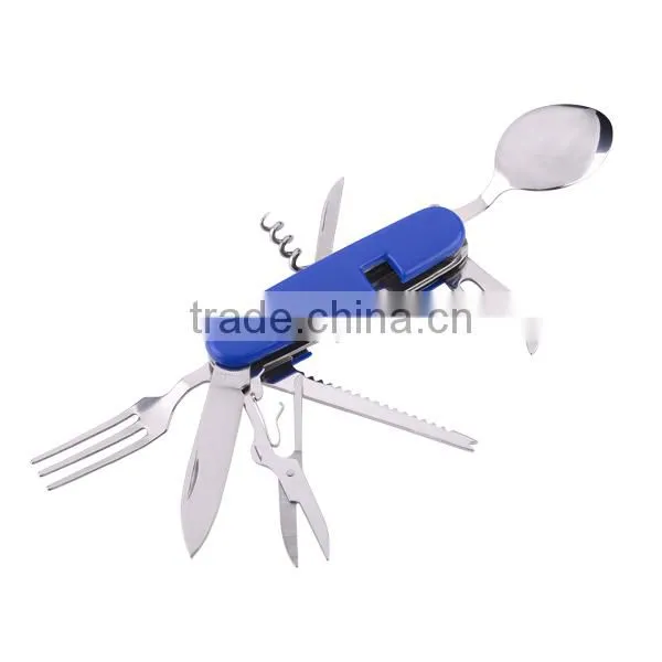 Camping Tool Stainless Steel Camping Spoon Fork Knife photo-2