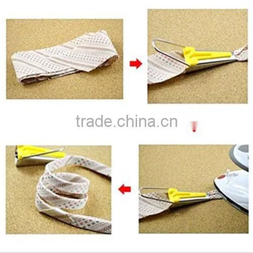 Bias Tape Makers Set Kit Binder Binding Snap on Foot Sewing Quilting Tools+AWL photo-5