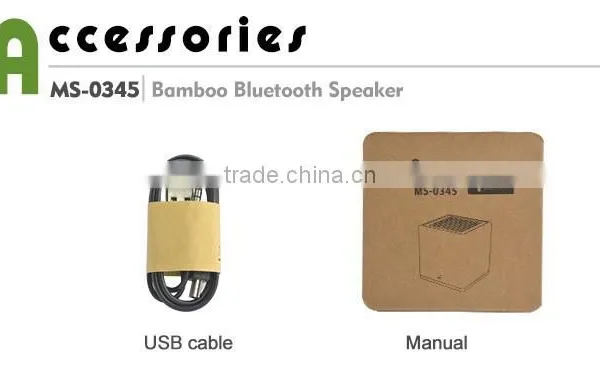 Newest Wireless Mini Portable Bamboo Bluetooth Speaker photo-5