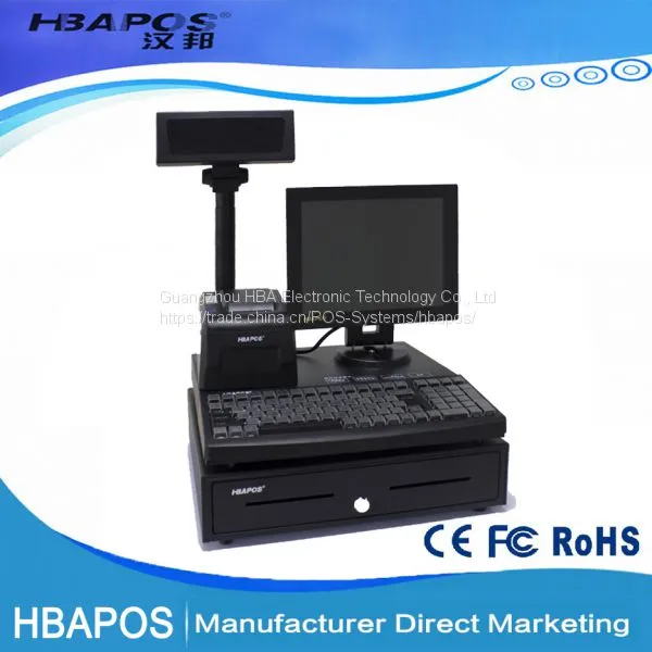 All In One Pos System/ Supermarket Cash Register HBA-A7 Retail Pos Machine In 2017 photo-5