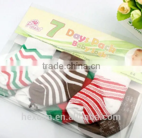 7pairs/pack Baby Socks,comfortable Baby Cartoon Socks, Cotton Baby Socks for 2015 Chrismas photo-3