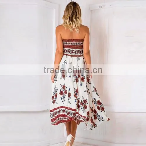 Women Sexy Dress Front Slit One-piece Dress photo-2