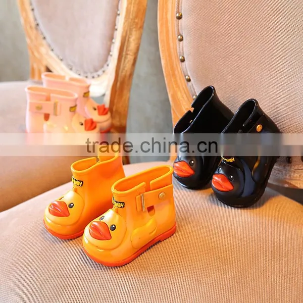Cute Duck Design Kids Rain Boots photo-4