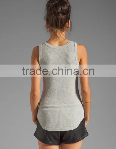 Melange Rib Tank photo-2