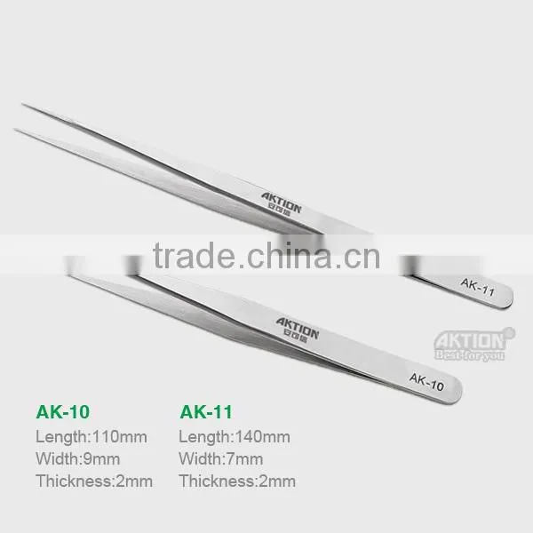 Wholesale Good Quality Stainless Steel Tweezers Straight Tweezers/cruved Tweezers photo-4