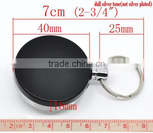 Wholesale Retractable Key Ring Reels With Belt Clip 7cm photo-2