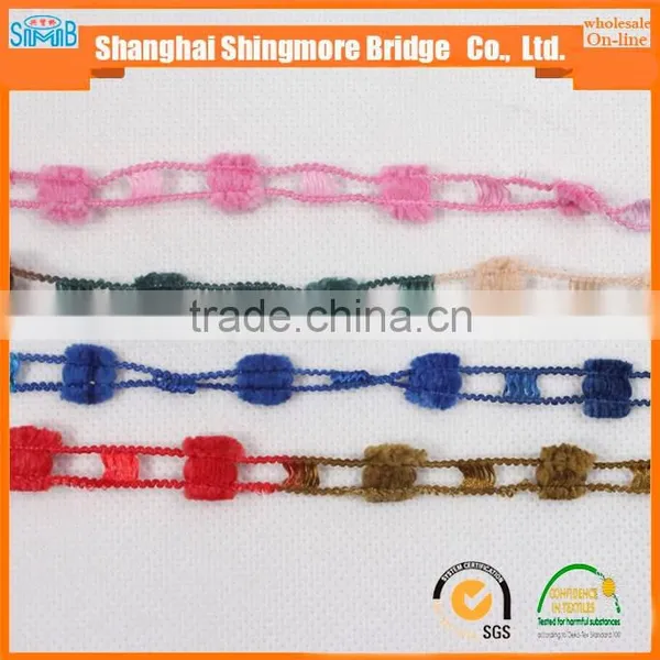 China Knitting Yarn Supplier Hot Wholesale Oeko-tex Standard Quality 100 Polyester Spun Ladder Yarn for Knitting Scarf photo-5