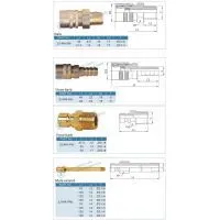 ZJ-MA Brass Mold Coolant Lines Quick Connect Couplings photo-3