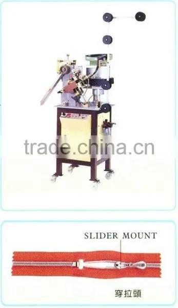 Auto Zipper Slider Mounting Machine
