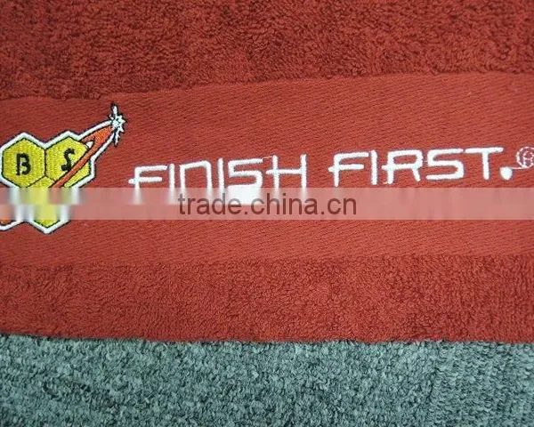 100 Cotton Customized Zipper Pouch Gym Towels photo-3