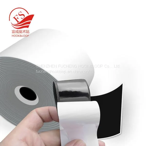 Gold Supplier Customized Shape Strong Sticky Back Magic TapeReusable White Sticky Hook and Loop Fastener Tape photo-3