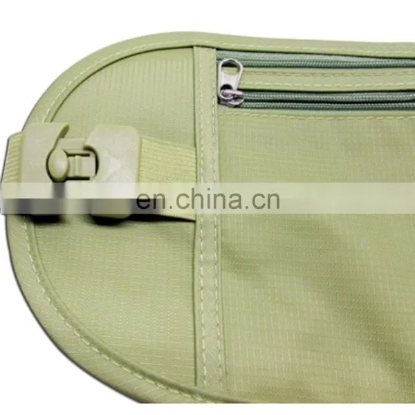 Travel Beige Buckle Design Ripstop Nylon Rfid Safe Money Belt photo-5