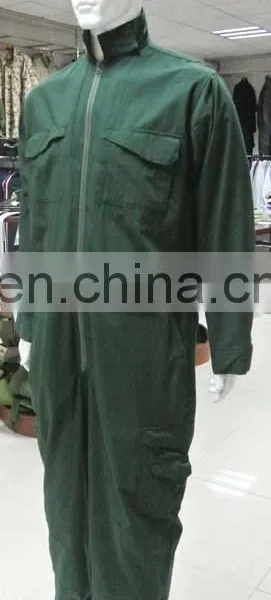 Wholesale Olive Green 100% Cotton Professional Safety Coverall Workwear photo-2