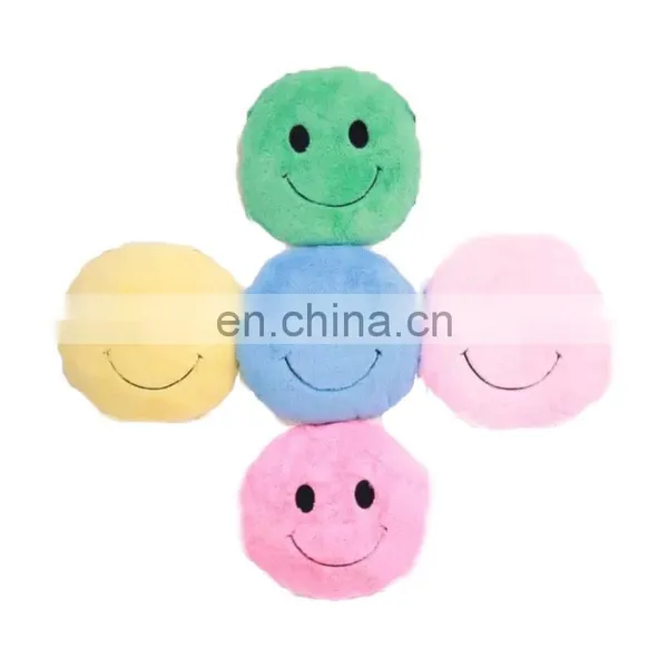 Pink Smile Face Pillow Soft Toy Custom Design Cheap Cushion photo-2