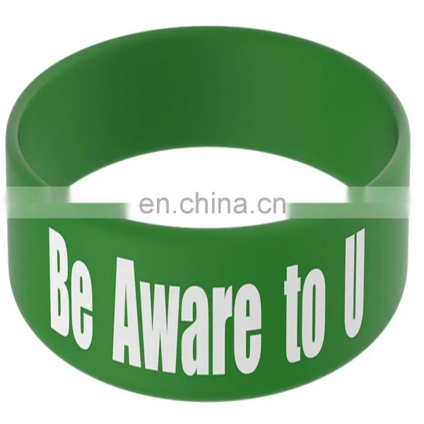 CMYK One Inch Silicone Bangles/bracelets photo-6