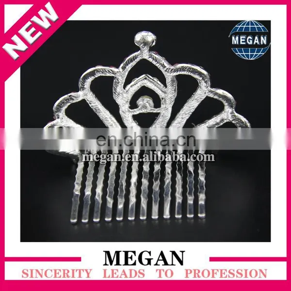 Mini Princess Girls Party Rhinestone Headband Tiara Crown Hair Comb photo-2