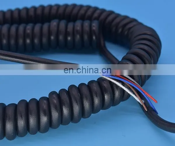 Spring Spiral Cable/spring Wire Cable Low Voltage Flexible Retractable Spiral Spring Coiled Cable photo-3