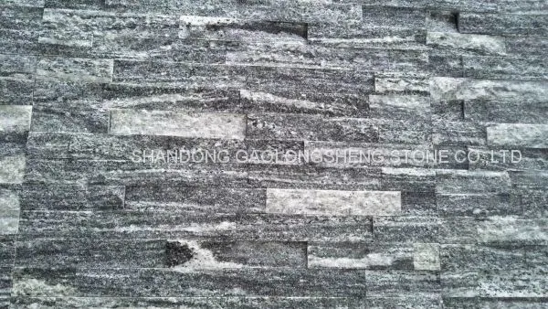Grey Landscape Granite,Negro Santiago Granite,G302 ,Dark Grey Waves Veins Granite,grey Granite Wall Pavings photo-3