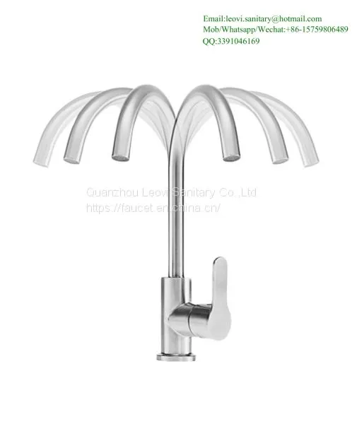 Promotion Solid 304 Stainless Steel Hot and Cold Kitchen Faucet Sink Mixer Tap With Aerator Sink Faucet photo-3
