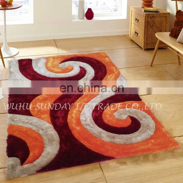 High Quality Fashionable Polyester 3D Shaggy Rug New Design photo-3