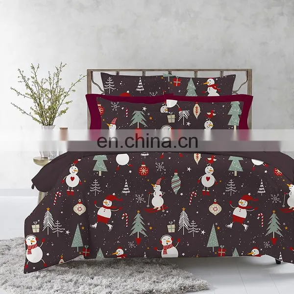 2020 New Design Christmas Duvet Cover Set Reversible Bedding Duvet Cover Bedding Sets photo-3