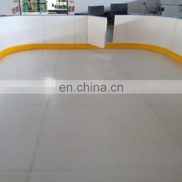 Mobile Ice Area for Icehockey Hdpe Ice Rink Barriers Ice Rink Protection Fence Quad Roller Skating Rinks Hockey Dasher Board photo-2