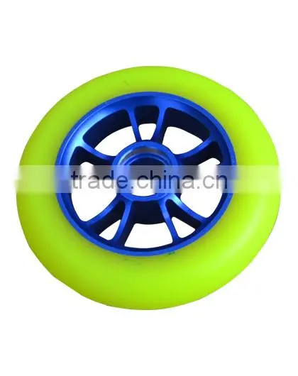 Selling Like Hotcakes!! Super High Rebound PU Pro Scooter Wheels,CNC Alloy Core Wheel photo-3