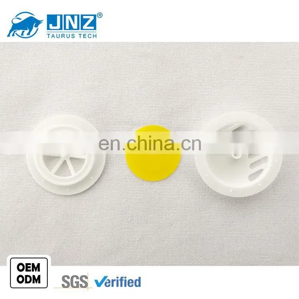JNZ Facemask Accessories Plastic Black White Round Anti-dust Air Breathing Valve With Gasket photo-2