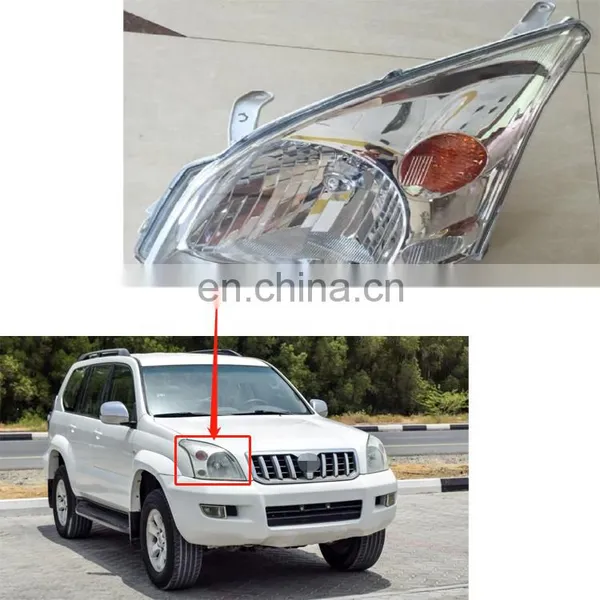 Halogen Head Lamp OEM 81170-6A051 81130-6A221 81170-6A061 81130-6A231 Headlight for Land Cruiser Prado 2003-2004 photo-2