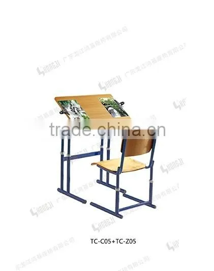 Primary School Adjustable Student Desk and Chair TC-C05+TC-Z05-L photo-2