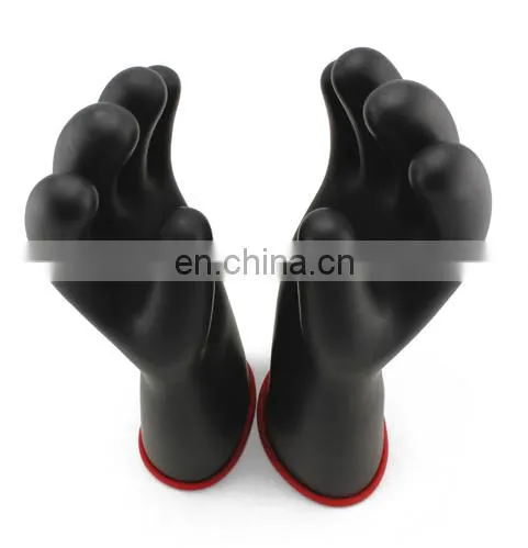 Long High Voltage Class 1 Electric Worker Safety Hand Protection Latex Rubber Insulating Gloves photo-4