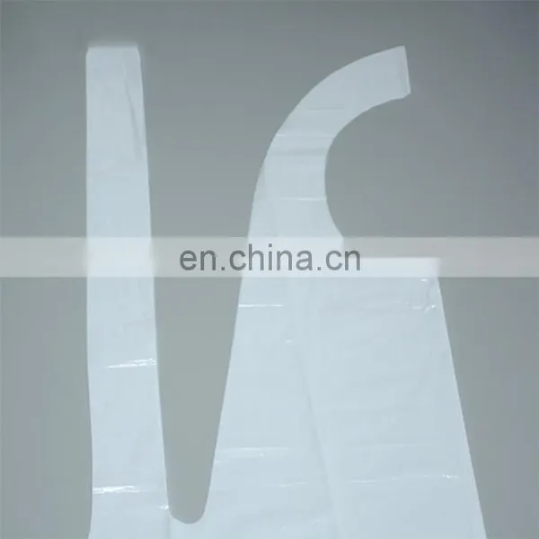 100PCS Packing Disposable White Transparent Waterproof Anti-Oil PE Plastic Apron With Ce Certificate photo-4