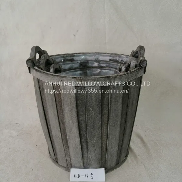 Customized Handmade Small Wood Chips Rattan Storage Basket photo-2