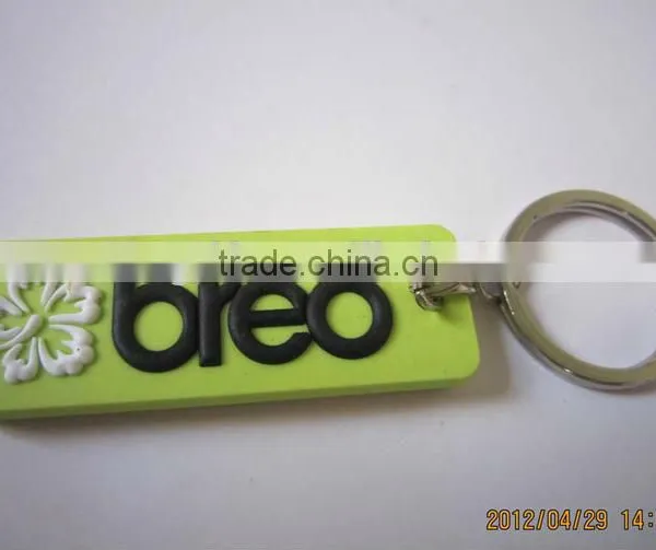 2D Embossed PVC Keychain, Custom Soft PVC Keychain 3D Rubber Key Rings photo-4